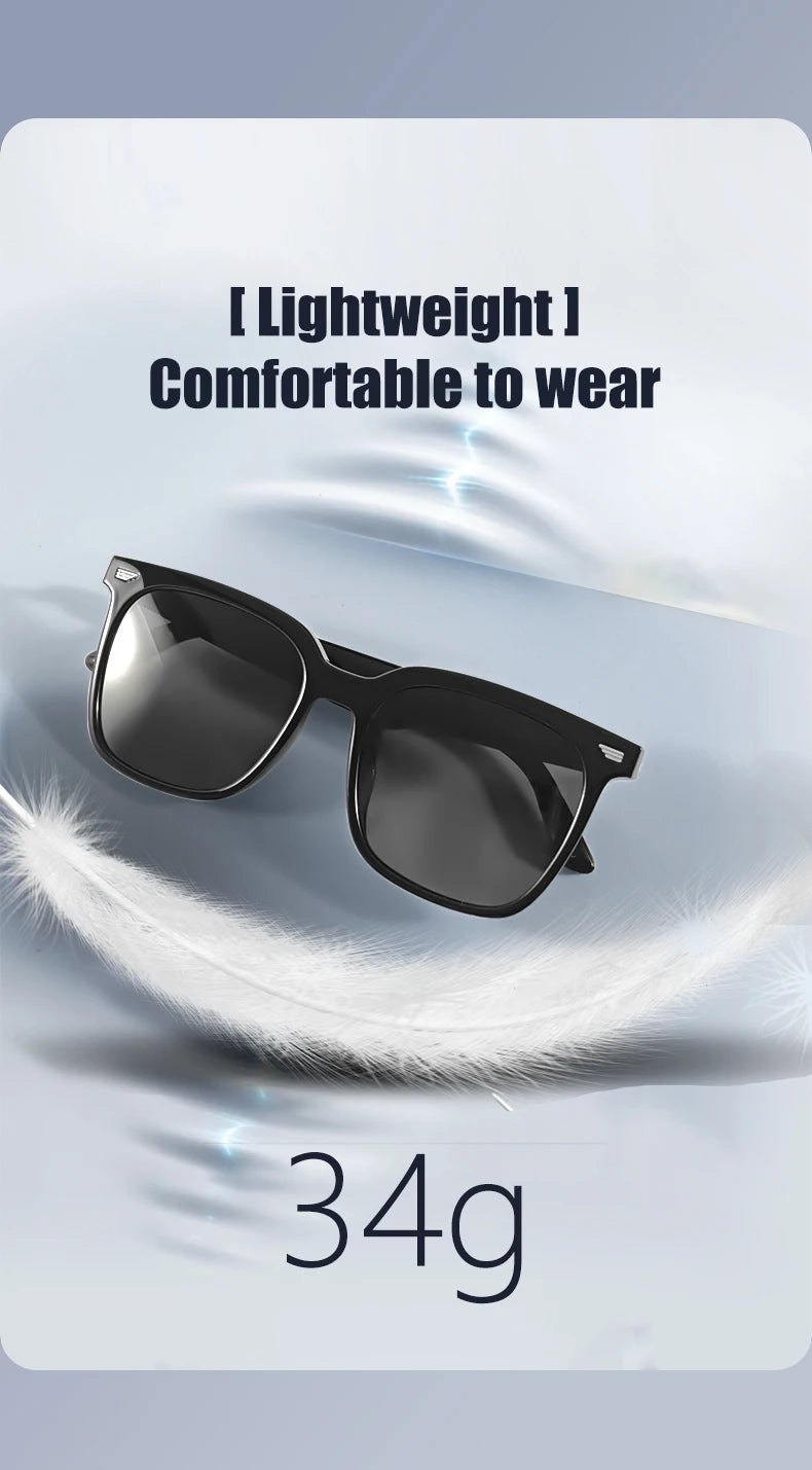 Smart Glasses With Automatic Adjustment Wireless Bluetooth Headset Outdoor Cycling Sunglasses Man Woman Waterproof Smart Glasses