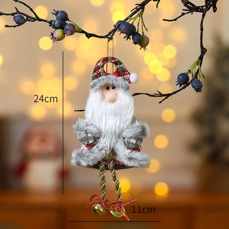New Year 2025 Christmas Tree Decorations Cute Dolls