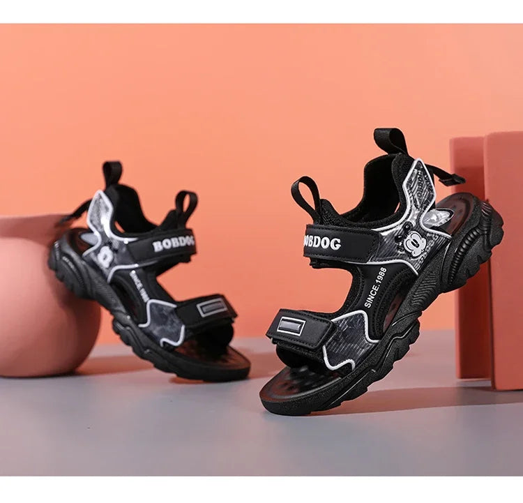 Kids Summer Shoes Fashion Big Boys Beach Sandals Children Casual Sports Sandals Color Matching Anti-skid Classic Size 28-40