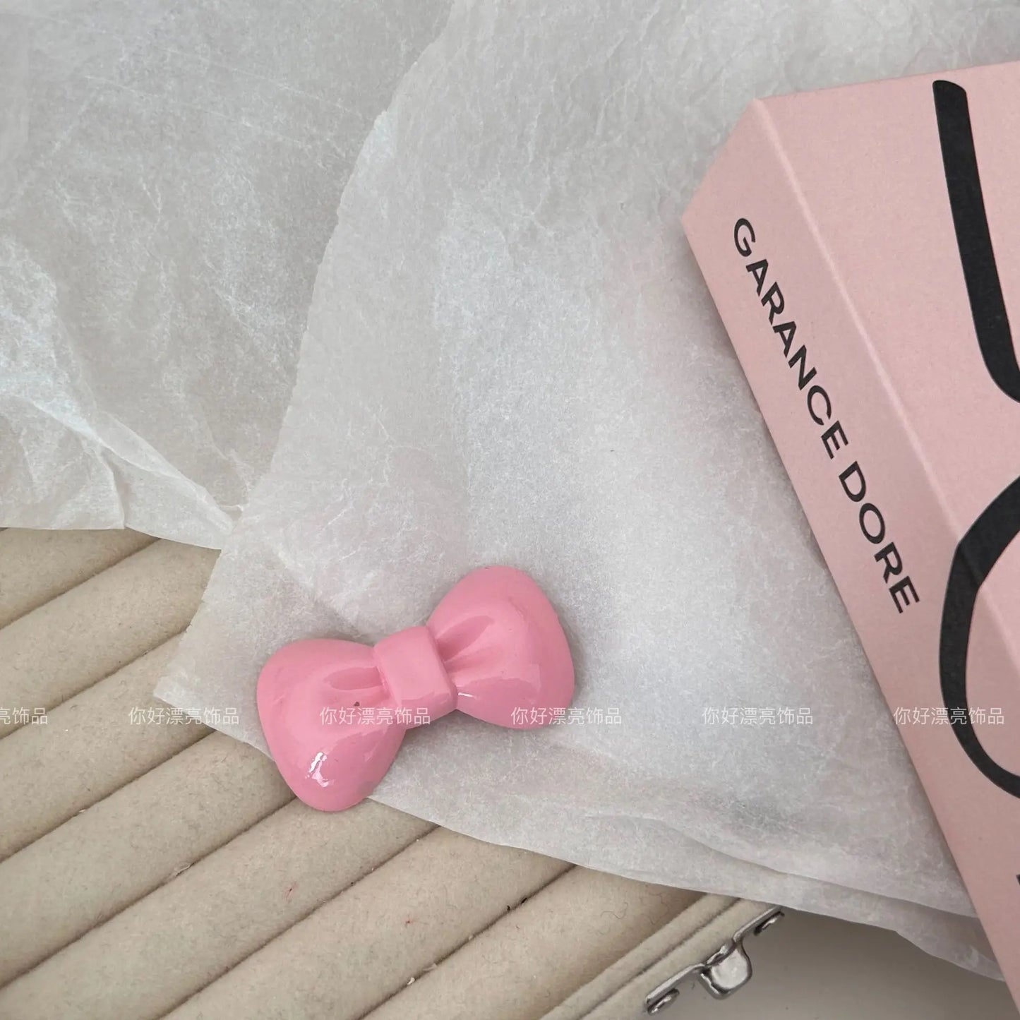 Kawaii Sanrio Bow Hairpin Hello Kittys Hair Accessories Cute Girl Heart Side Clip Bangs Temperament Jewelry Gift Sanrio Hairpin