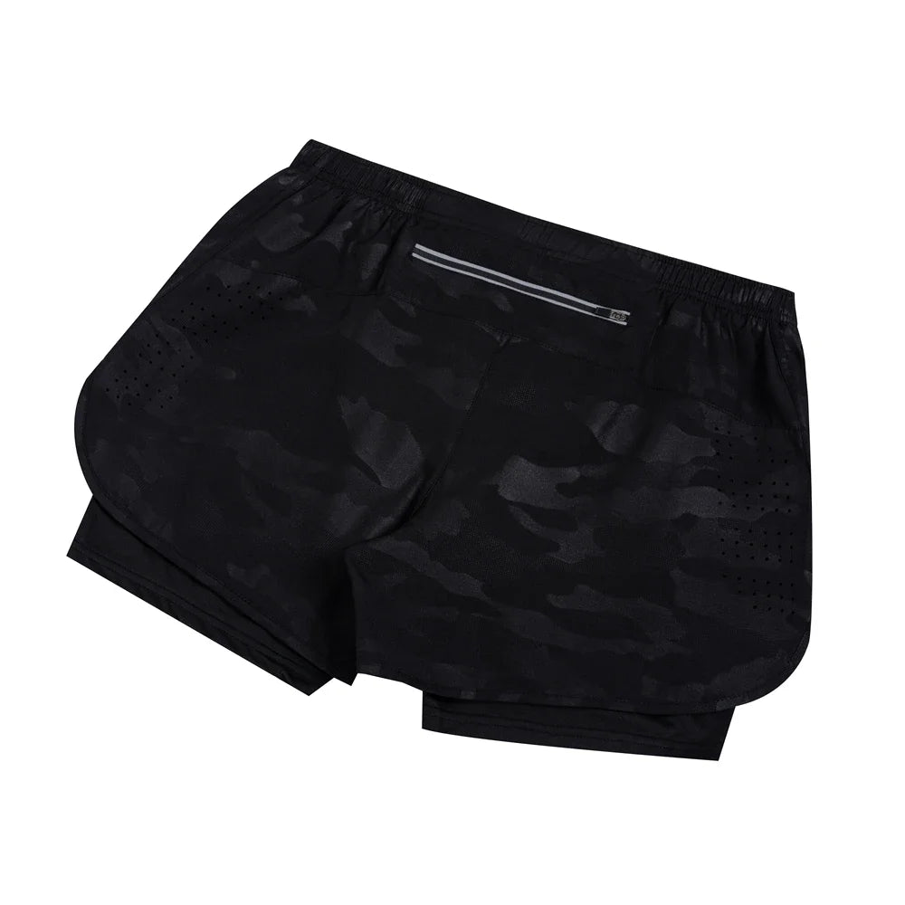New Men's Running Shorts casual Sports Shorts 2 In 1 Quick Dry Workout Training Fitness Jogging Short Pants Summer Men Shorts