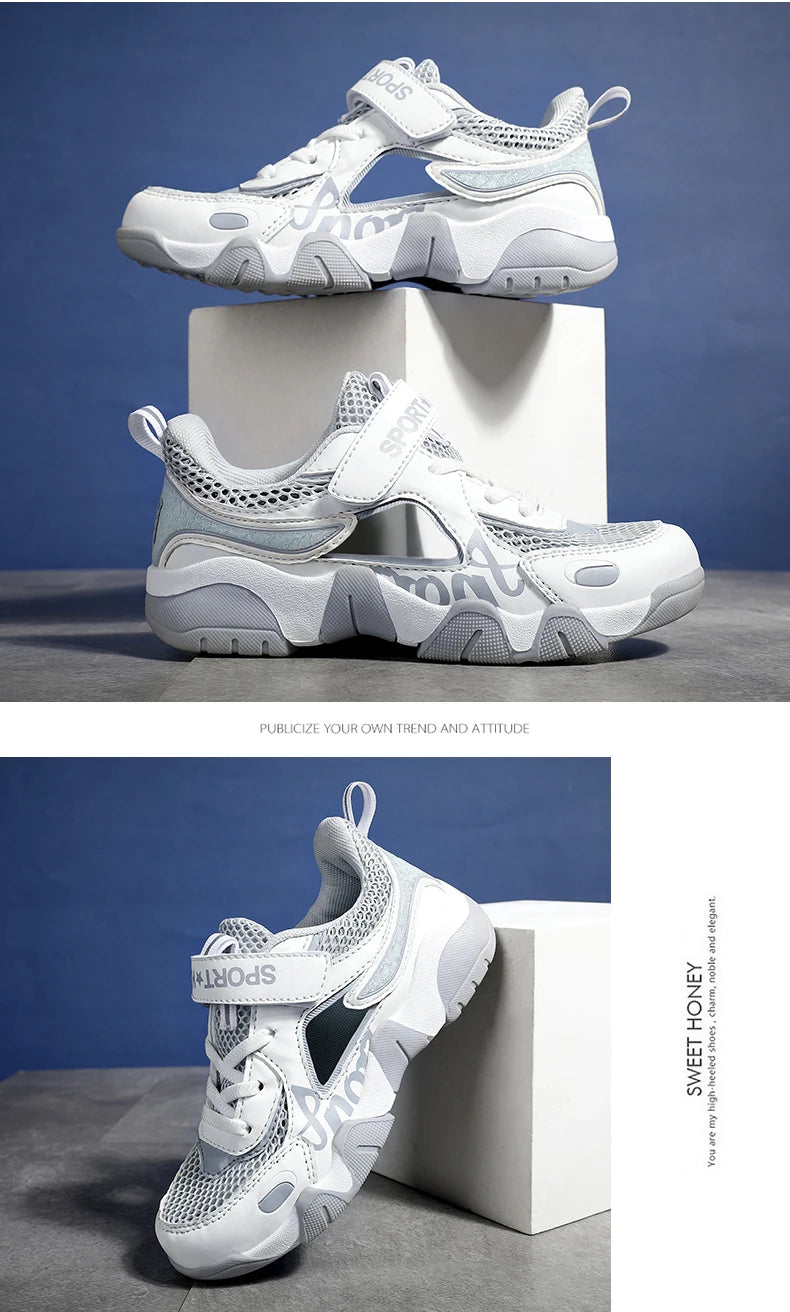 Kids Summer Shoes Kids Sandals Breathable Boys Sandals Soft  Children's Shoes Outdoor Protecting Toes Beach Sandal Water Shoes