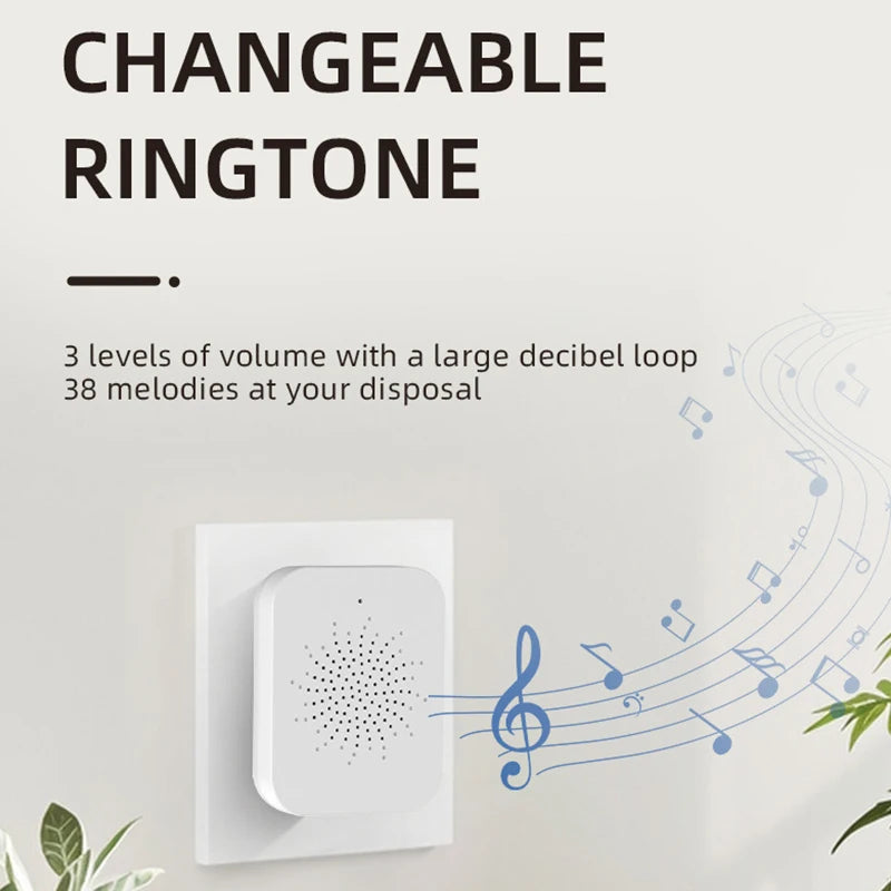 Smart Video Doorbell With Solar Charging, Wireless HD Camera, Waterproof Rain Cover, Two-Way Audio, Real-Time Mobile Monitoring