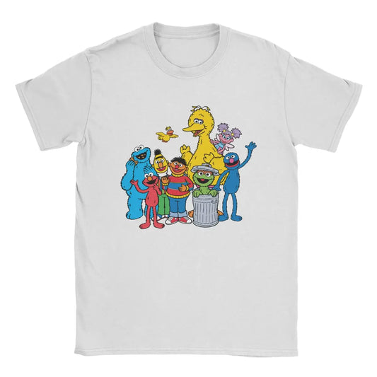 Sesamed Sweet Streets Men T Shirts Amazing Tee Shirt Short Sleeve Crewneck T-Shirts Cotton Unique Tops