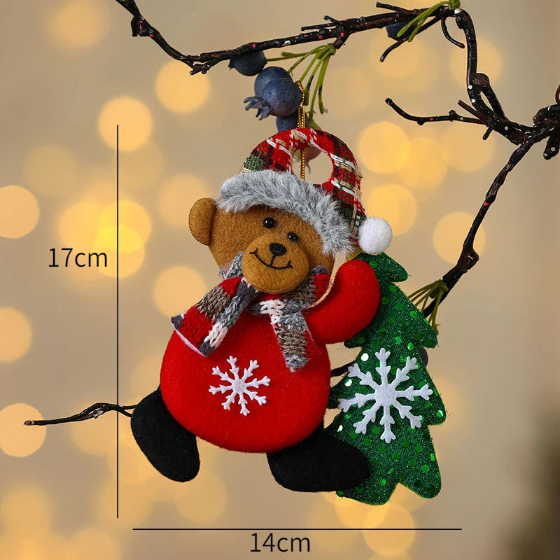 New Year 2025 Christmas Tree Decorations Cute Dolls