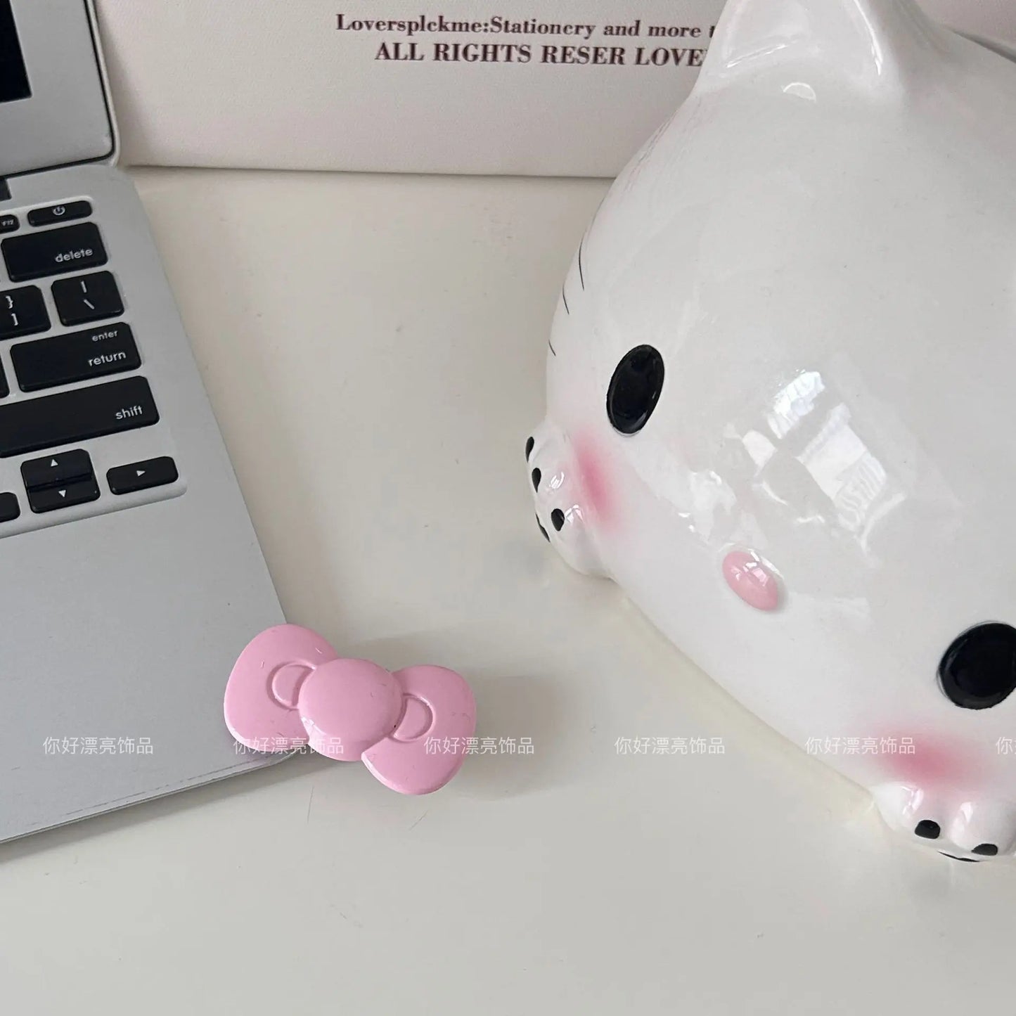 Kawaii Sanrio Bow Hairpin Hello Kittys Hair Accessories Cute Girl Heart Side Clip Bangs Temperament Jewelry Gift Sanrio Hairpin