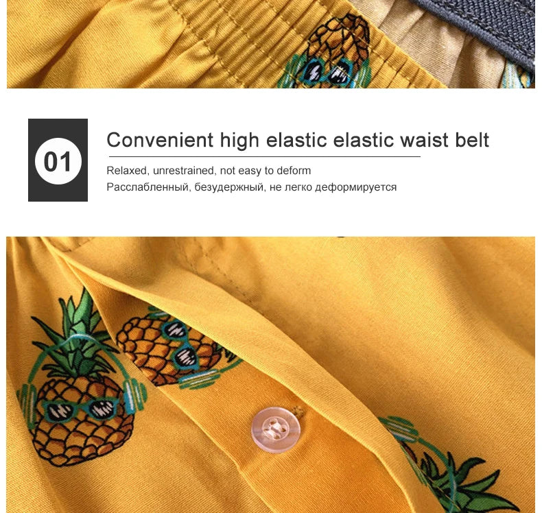 3PCS Men Shorts Boxers Mens Underwear Cotton Loose Shorts Male Plain Underwear Homewear Comfortable Boxer for Man Mens Panties