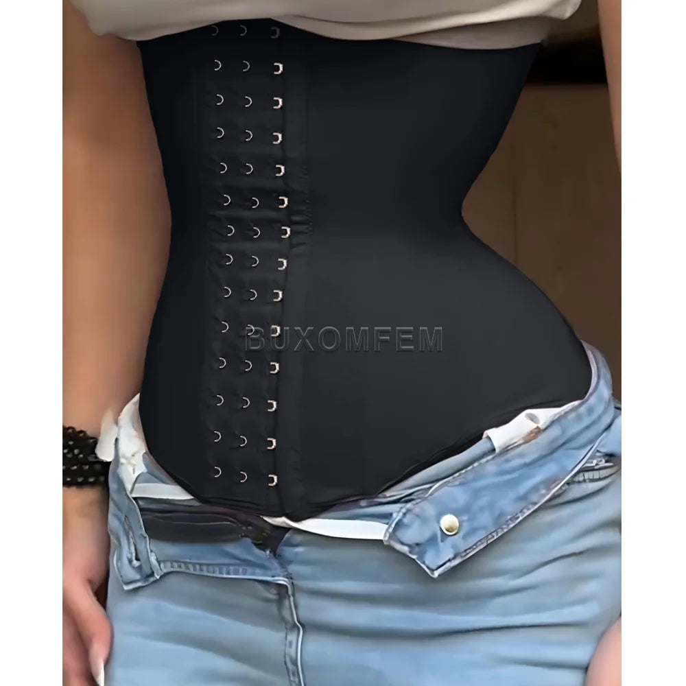 Front-Breasted Slim Fit Shaping Body Wrap Waist Trainer Women's Tummy Control Girdle Body Shaper Female Heavily Shaped Fajas