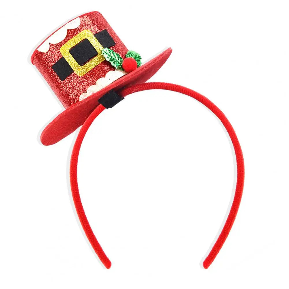 Christmas Headbands Snowman Reindeer Antler Headband Santa Hat Antlers Hair Hoop Plastic Festive Holiday Headbands