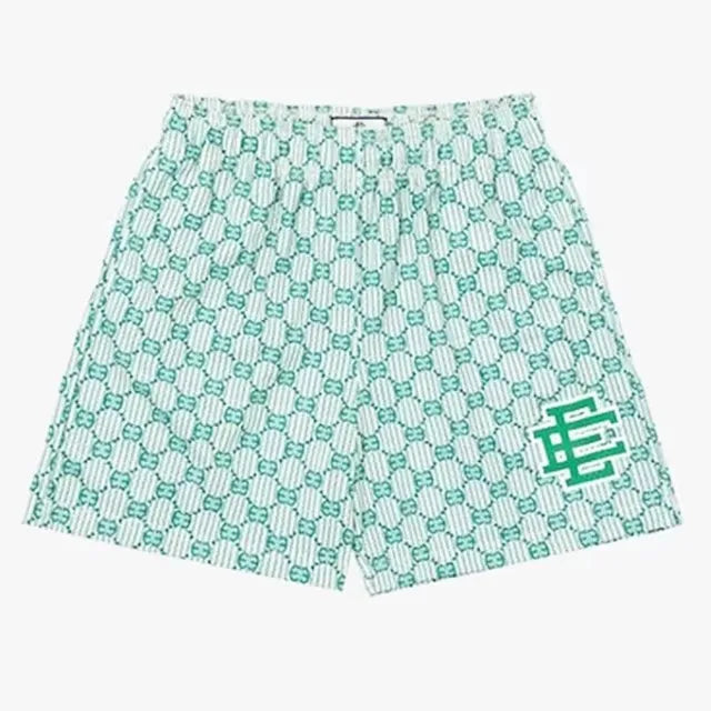 2025 New EE Eric Emanuel  Basic Mesh Short Classic Floral Printed Gym Shorts Men's Gym Basketball Sports Beach Shorts Men Shorts