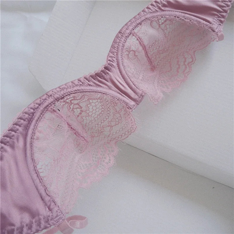 Women's Underwear Bralette Set Sexy Lingerie Lace Erotic Brassiere Female Underwear Lace Bra Panties G-String Bra and Brief Sets