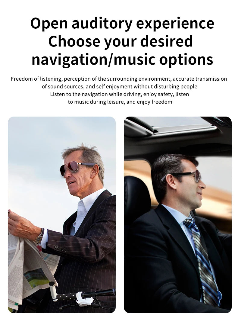 Smart Sunglasses Bluetooth glasses,Wireless HD UV Protective Lens Eyewear Waterproof Speaker,listen to songs, talk sunglasses