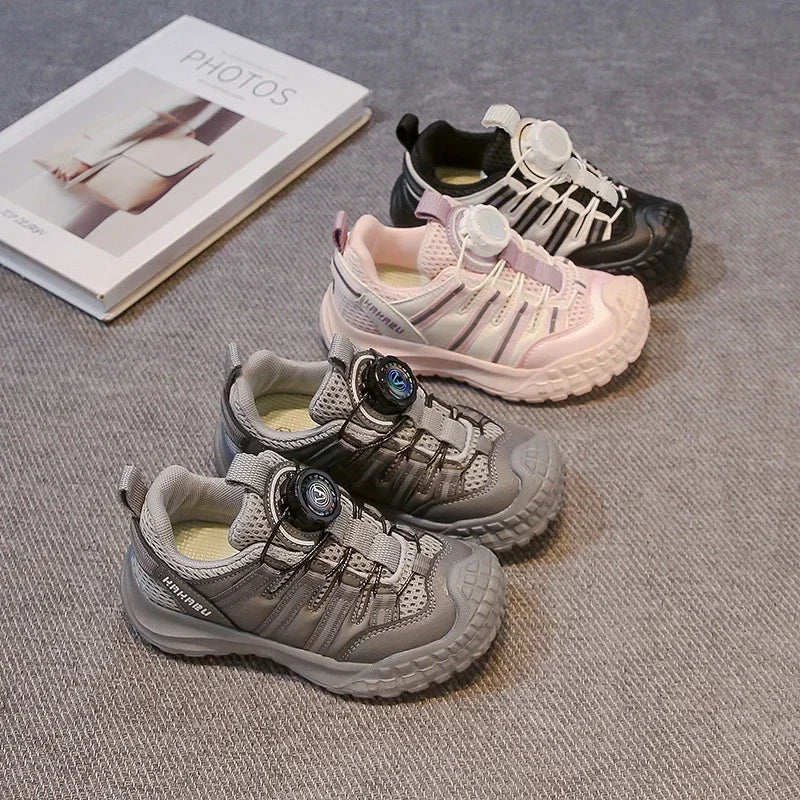 Kids Sports Shoes Non-slip Soft Sole Boys Girls Casual Shoes Ins Trendy 2025 New Fashion Children Sneakers Breathable Comfort