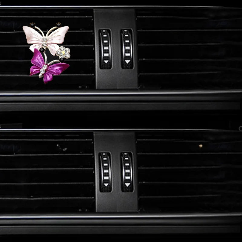 Air Conditioning Outlet Perfume Butterfly Clip Car Hanging Accessories