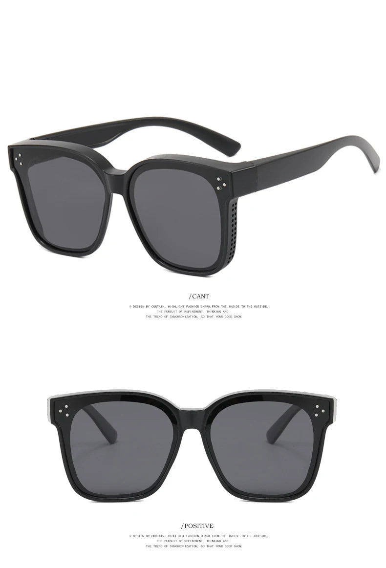 Polarized Sunglasses Men Women Wear Over Myopia Prescription Glasses Fashion Designer Outdoor Fishing Driving Goggles