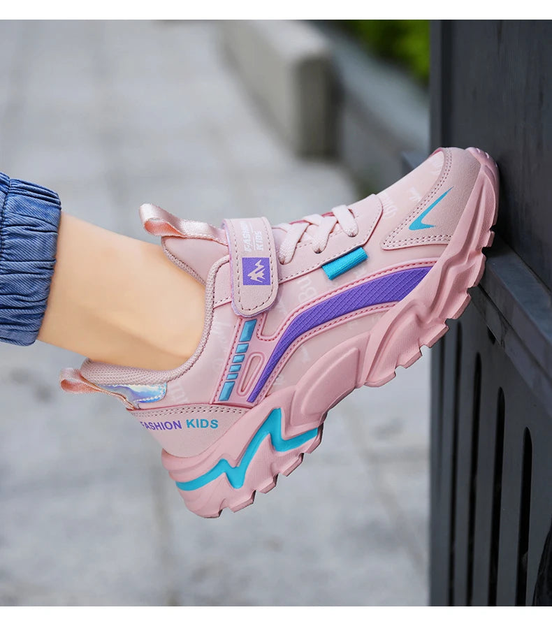 Kids Girls Shoes Running School Casual Sports Breathable Non-slip Sneakers Basketball Children Outdoor Walking Tennis All Season