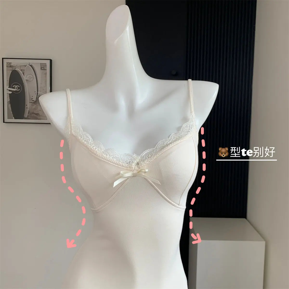 Sleeveless Dresses for Women Sexy Lace Hot Female Bodycon Dress Korean Fashion Mini Vestidos with Chest Pad Inner Wear Clubwear