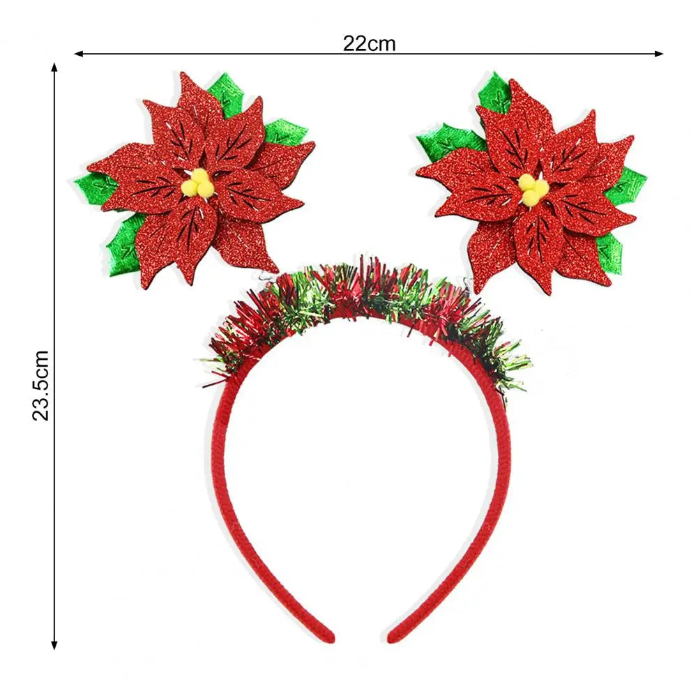 Christmas Headbands Snowman Reindeer Antler Headband Santa Hat Antlers Hair Hoop Plastic Festive Holiday Headbands