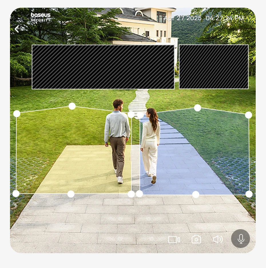 Baseus Security S1 Lite Solar Security Camera Wireless Outdoor Camera Continuous Power 2K Resolution 135°FOV IP67 Wifi Camera