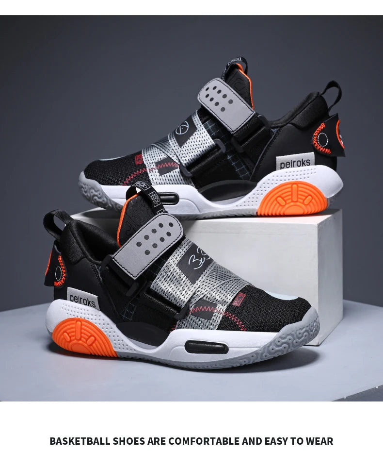 2024 New Children's Basketball Shoes For Boys Girls Non-slip Kids Sport Shoes Lightweight Outdoor Sneakers Trainers Footwear