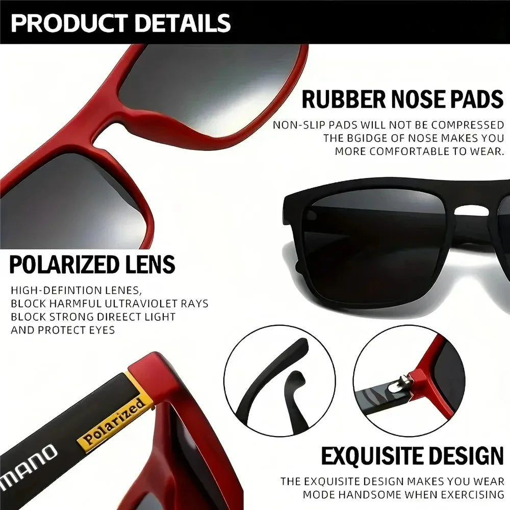 2025 Square Retro Polarized UV400 Sunglasses for Men and Women Outdoor Hunting Fishing Skiing Driving Mountaineering Sunglasses