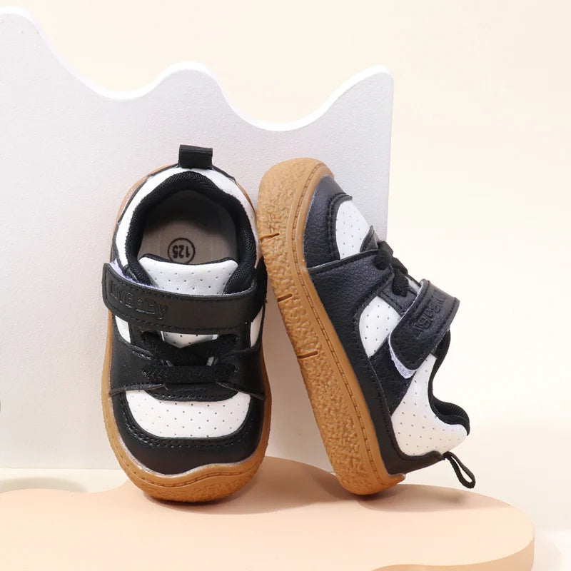 Baby Shoes High Quality Toddler 1-5 Years Rubber Sole Anti-slip Soft PU for Boys and Girls Spring and Autum Style Ooydoor BM06