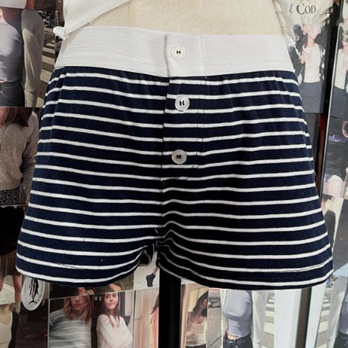 Purple Floral Print Home Shorts Summer Patchwork Elastic Waist Straight Short Pant Casual Cute Cotton Pants Woman Clothing