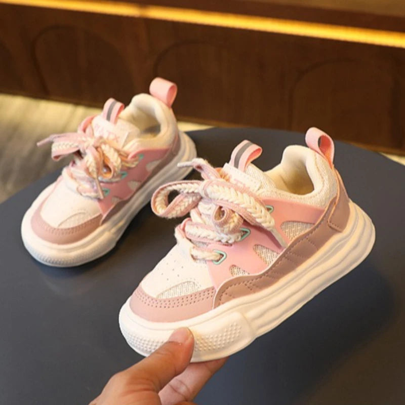 Zapatos 2025 Autumn New Kids Sneaker Simple Versatile Girls' Casual Shoes Comfort Non Slip Child Board Shoes Zapatillas De Mujer