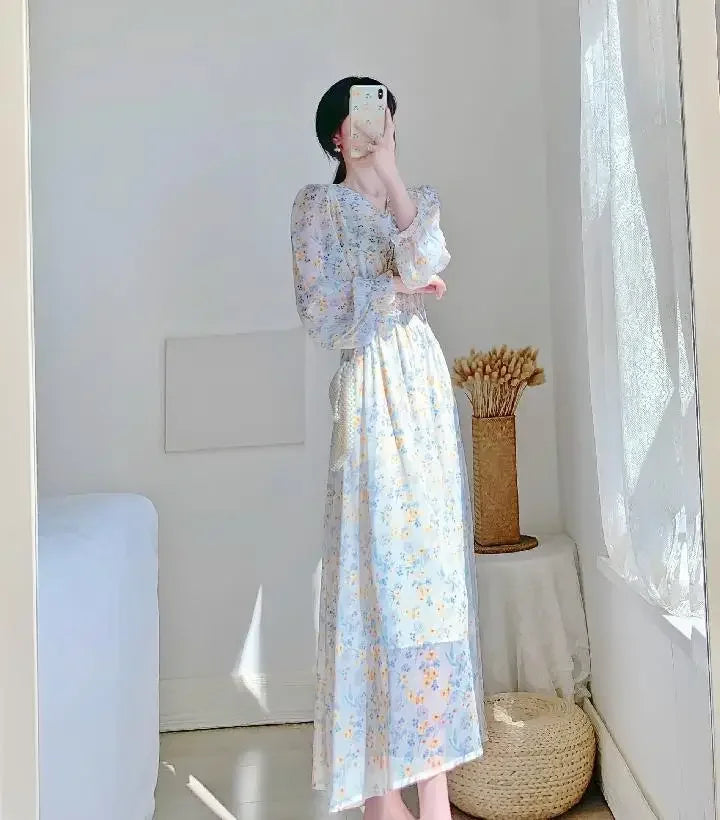 Evening Dresses for Women 2025 Silk Prom Flower Clothes Midi Woman Dress Party Chiffon Floral White Satin Aesthetic Outfits X G