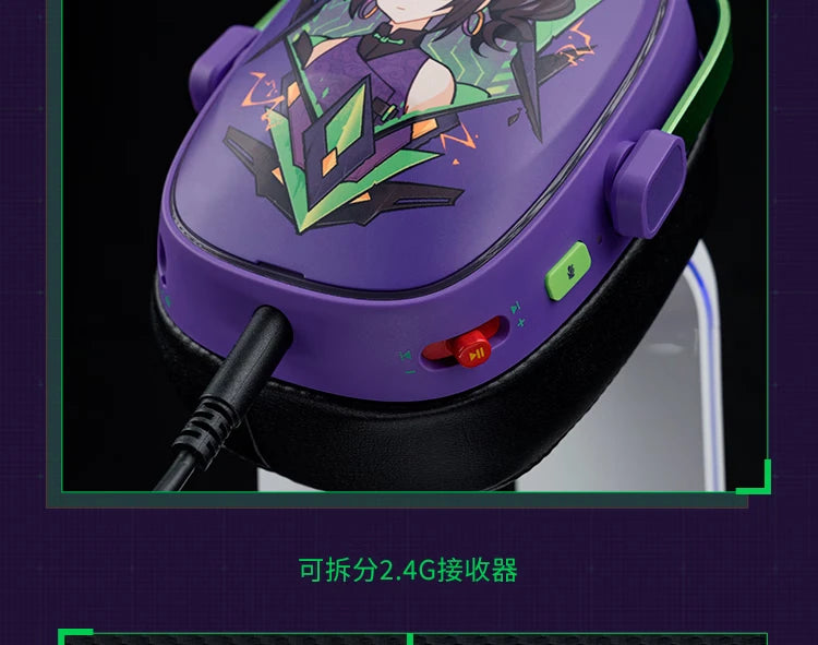 VALKYRIE VK S1 Gaming Headset Wireless Triple-Mode Detachable Microphone 15ms Ultra-low Latency Customized Gaming Headphones