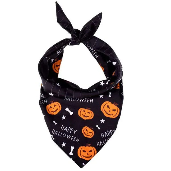 Halloween Pet Drool Scarf Cat Dog Triangle Scarf Pet Holiday Atmosphere Scarf Fun Pet Accessories Christmas Pet Supplies