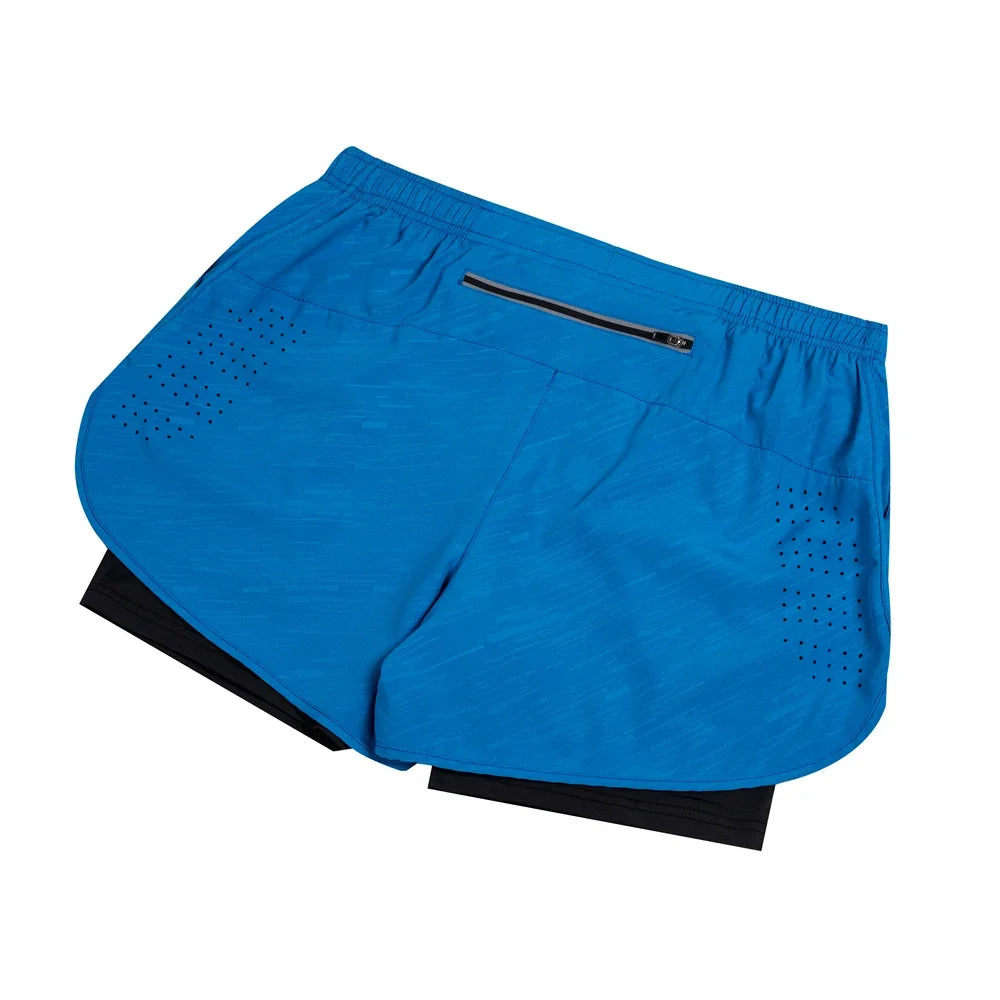 New Men's Running Shorts casual Sports Shorts 2 In 1 Quick Dry Workout Training Fitness Jogging Short Pants Summer Men Shorts