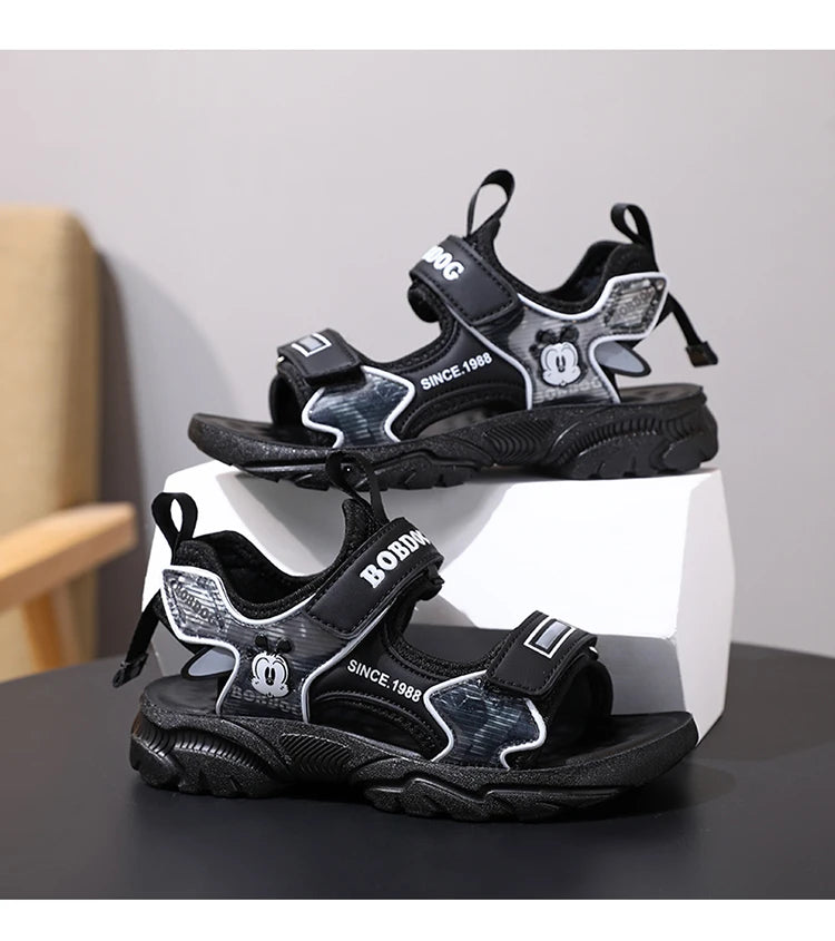 Kids Summer Shoes Fashion Big Boys Beach Sandals Children Casual Sports Sandals Color Matching Anti-skid Classic Size 28-40