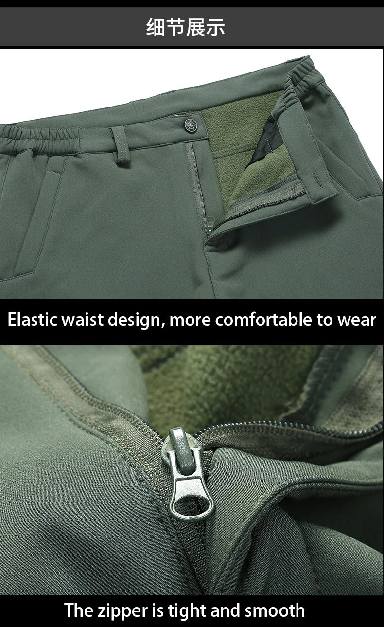 Fleece Autumn Military Men Jacket Waterproof Suit Fishing Warm Hiking Men Tracksuits Set for Men Jackets Suits Thermal Winter