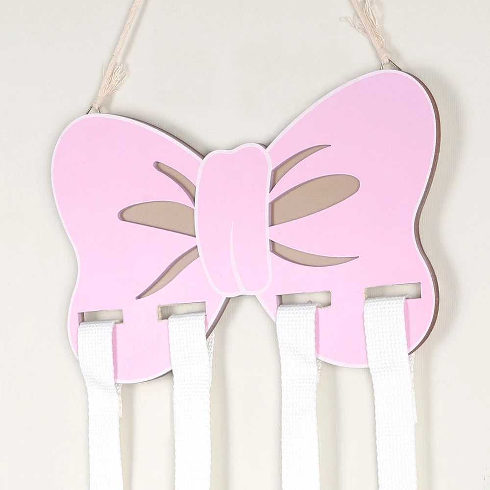 Hair Accessory Organizer With 8 Hooks Hanging Storage Rack For Hair Clips Hat Headband Space Saving Bathroom Bedroom Door Closet