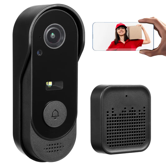 Wireless Doorbell Camera Smart Door Bell Video Doorbells For Doorbell Cameras Wireless Two Way Audio Ip65 Rating Door Bells