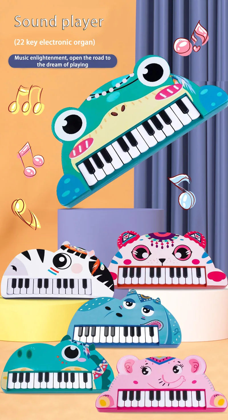 Kids Piano Keyboard Toy Children's Electronic Musical Instrument Multi-Functional Animal Piano Keyboard Early Education Toys
