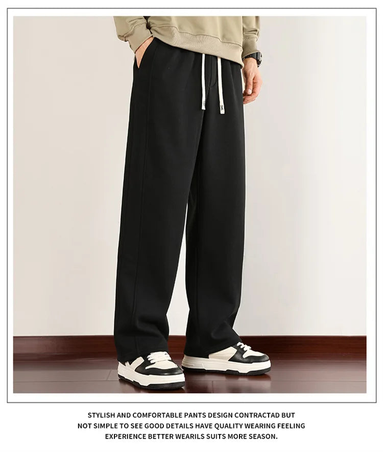 Big Size 10XL Men Pants Fleece Lined Jogger Trouser Male Plus Large 9XL 8XL Winter Autumn Bootcut Cuffed Elastic Sweatpant Loose