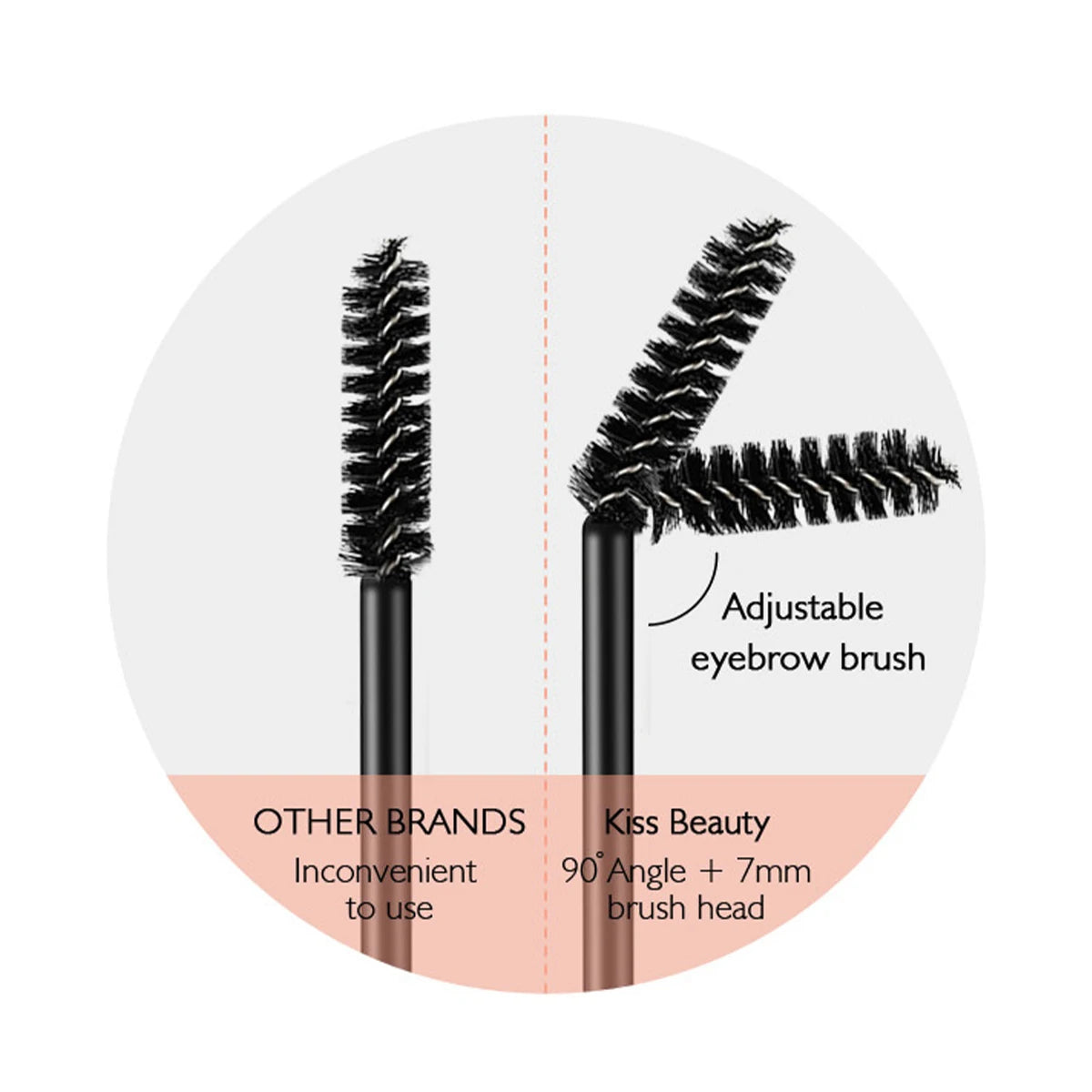 Colorless transparent eyebrow cream styling soap for refreshing and long-lasting natural eyebrow styling with eyebrow brush