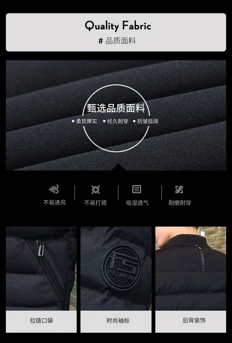 Winter Jacket Men Down Men Jackets Parka Men High Quality Outwear Brand Slim Mens Coats Casual Windbreak Jacket Men Winter Warm