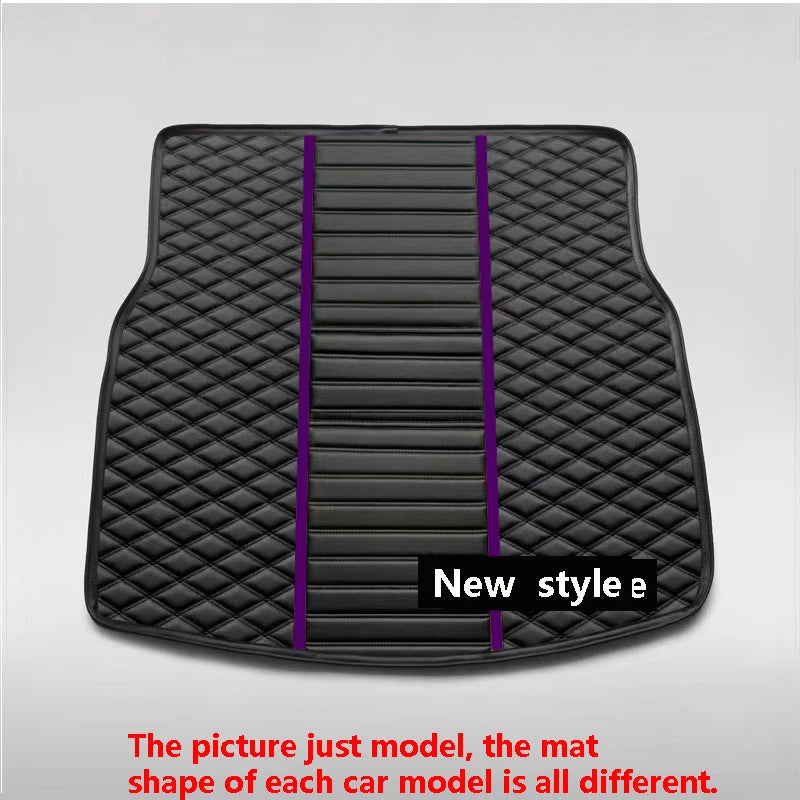 Car Trunk Mats For Hyundai Kona Kauai OS 2018~2022 Waterproof