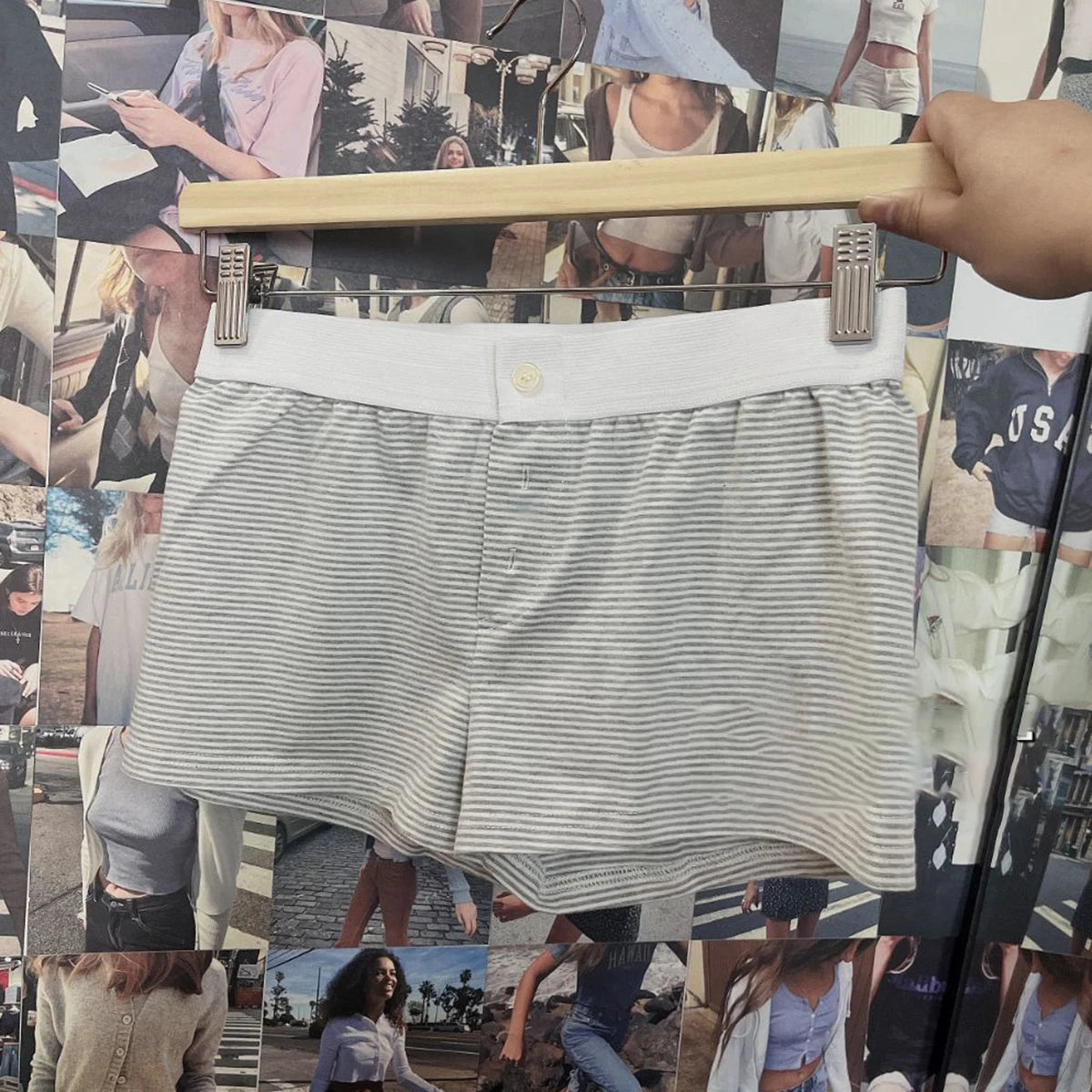 Purple Floral Print Home Shorts Summer Patchwork Elastic Waist Straight Short Pant Casual Cute Cotton Pants Woman Clothing