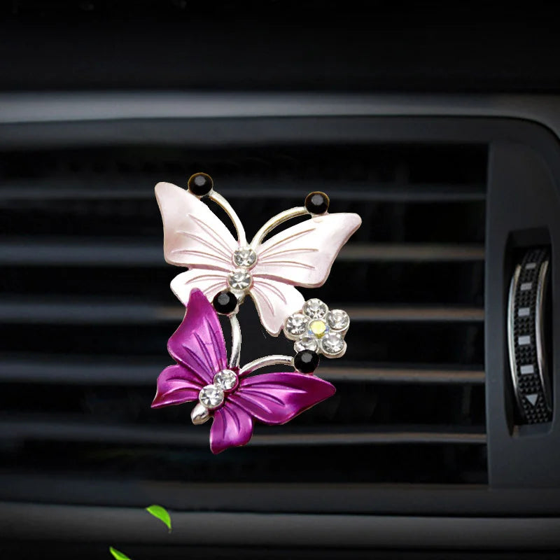 Air Conditioning Outlet Perfume Butterfly Clip Car Hanging Accessories