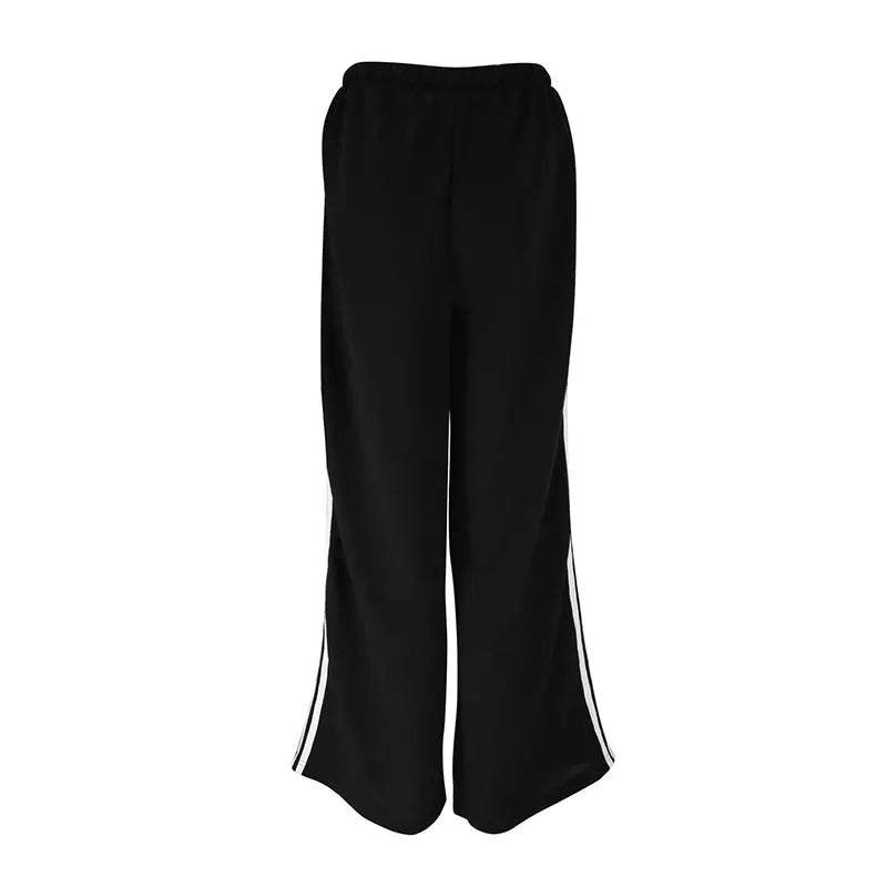 Women's Pants Autumn New Fashion Streetwear Basic Straight Casual Slim Striped Trousers Female Sexy Solid Simple Versatile Pants