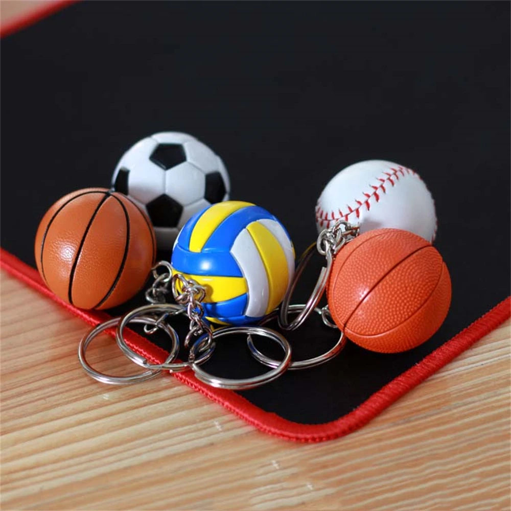 Football Car Pendant Baseball Keychains Bag Holder Keychains