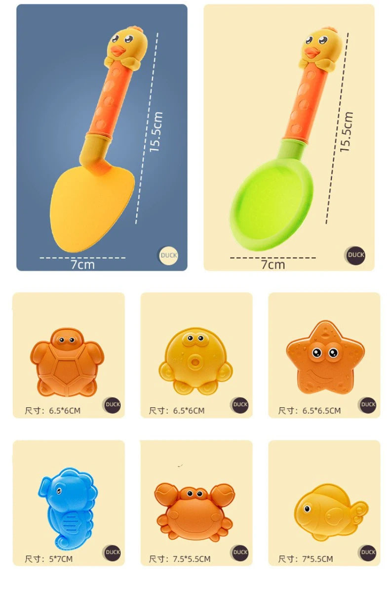 Beach Toys for Kids Sand Set Sand Bucket Beach Shovel Toys for Toddlers Summer Beach Game Children Toys Water Play Tools