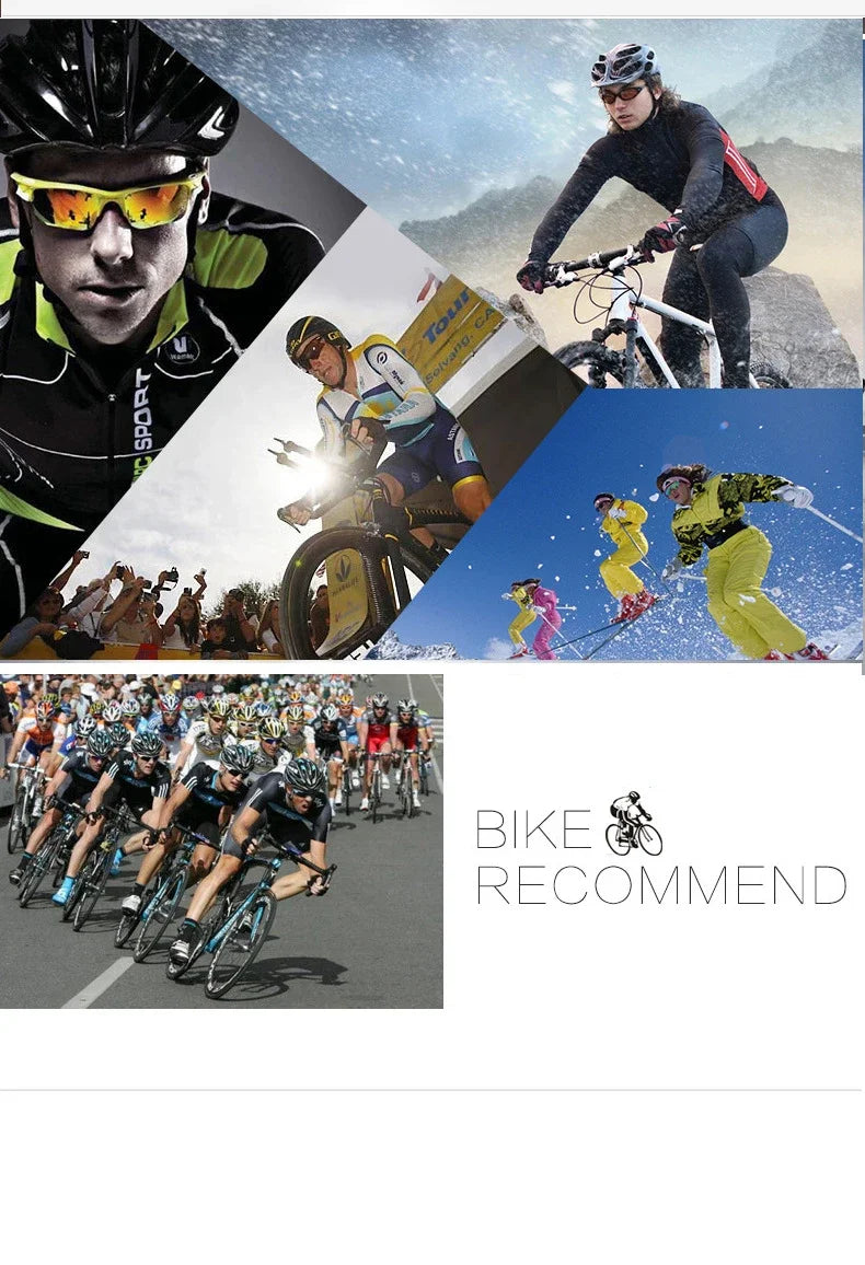 Polarized Sunglasses Designer Square Sports Sun Glasses for Men Driving Fishing Cycling Climbing Skiing Black Frame Goggle UV400