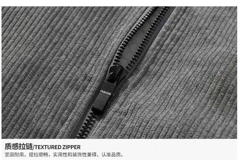 Autumn Winter New Men Jacket Fleece Thickening Corduroy Coats Men Jackets Casual Coat Men's Business Coats Mens Parka