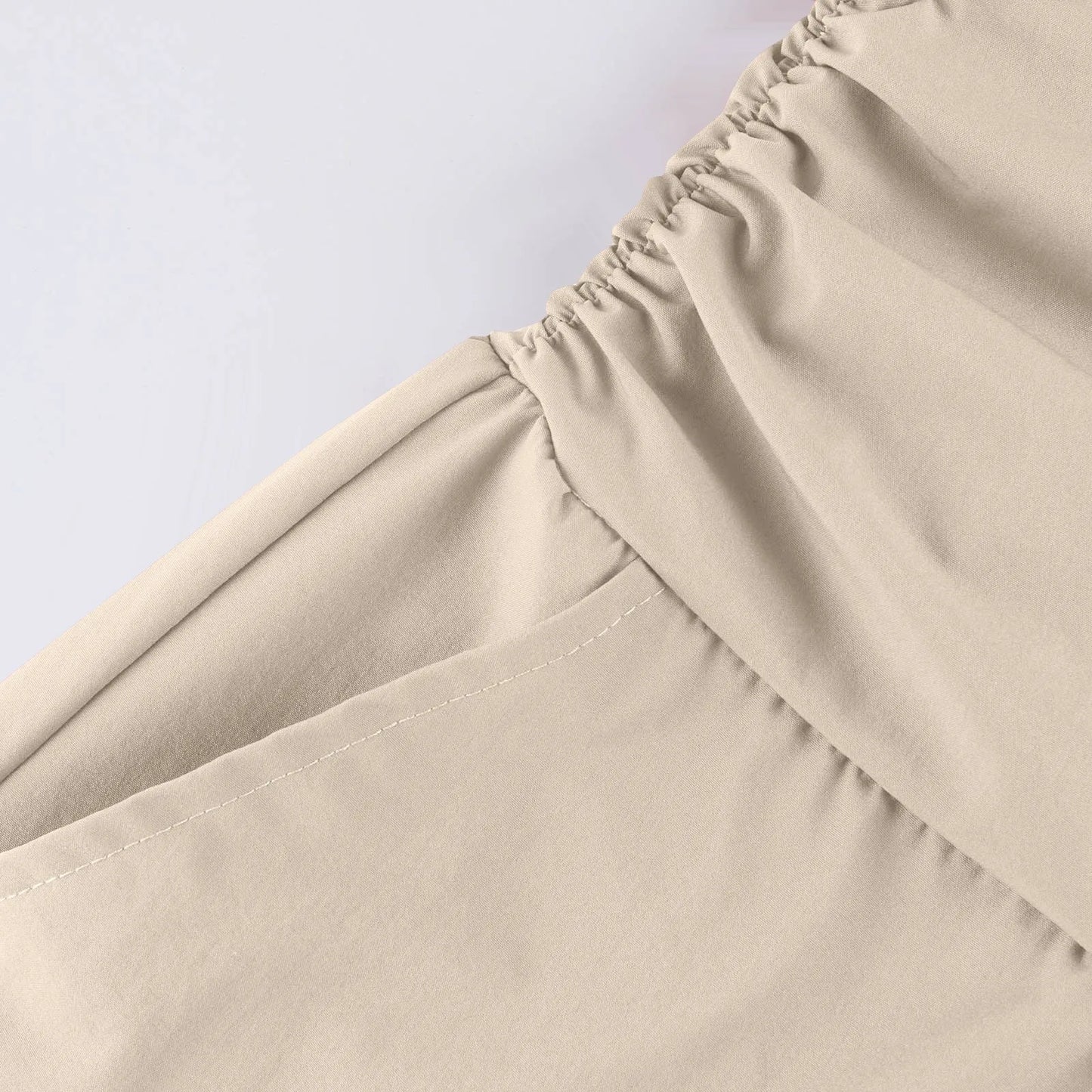 women pants summer loose cropped pants High Waist Solid Color Casual Trousers Pants With Pockets cozy breathable pantalon femme