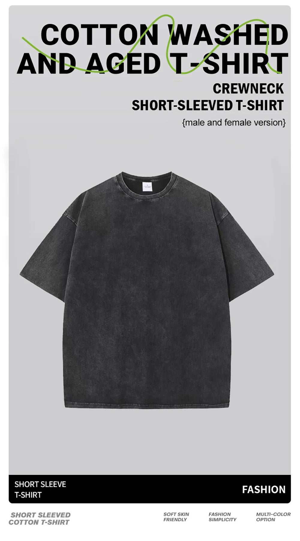 The Morning Ritual Coffee Funny Washed Retro Men T Shirts Summer Cotton T-Shirts Breathable Loose Clothes Hip Hop Street Tees